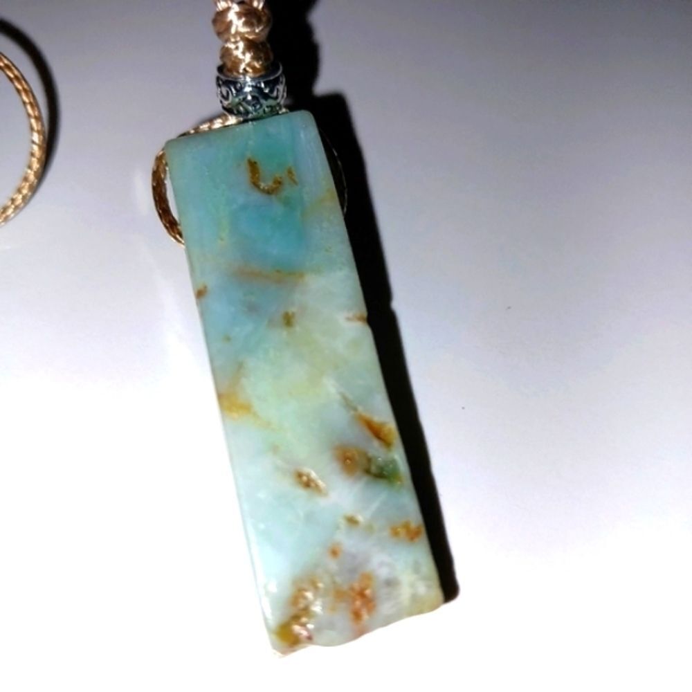 Natural energy crystal pendant necklace Unisex